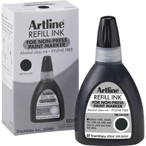 ARTLINE NON-PRESS 437A REFILL INK BLACK 60ML