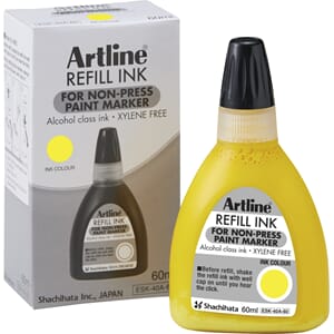 ARTLINE NON-PRESS 437A REFILL INK YELLOW 60ML
