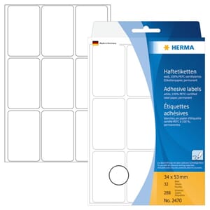 ETIKETT A5 34X53MM HERMA (288)