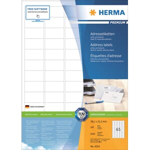 ETIKETT HERMA PREMIUM A4 38,1X21,2 (100)