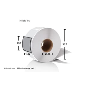 TRANSPORTETIKETT 102 X 191MM (350) 12857-BA-1