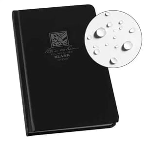 ALLVÆR SKISSEBOK INNBUNDET HARD PERM SVART 730F