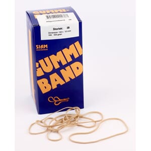 GUMMISTRIKK NR.38. 150X3MM 500G SIAM