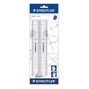 STAEDTLER LINJAL TRANSPARENT 15CM (2)