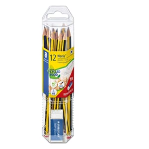 BLYANT STAEDTLER NORIS HB + VISKELÆR (12)