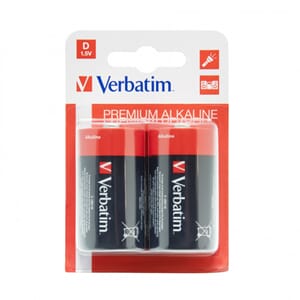 BATTERI D/LR20 VERBATIM ALKALINE (2)