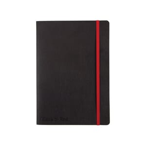 NOTATBOK OXFORD BLACKN RED A5 SORT