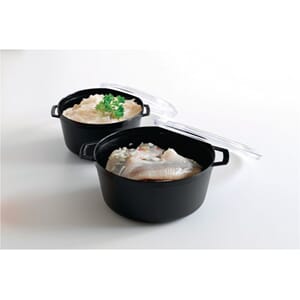 PLASTGRYTE SORT M/LOKK 0,75L PLUS PACK