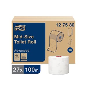 TOALETTPAPIR KOMPAKTRULL T6 TORK ADV. (27)  127530