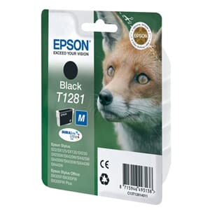 BLEKK EPSON T1281 SORT