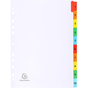REGISTER EXAC A4 MYLAR 1-10