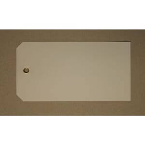 MERKELAPP PLAST 140X74MM MED MALJE(100)