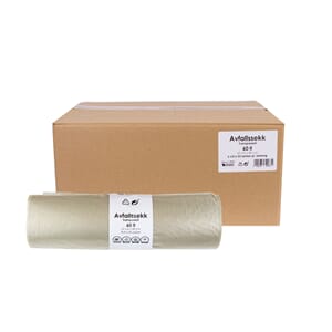 AVFALLSSEKK TRANSPARENT  60LTR 670X800MM (50)