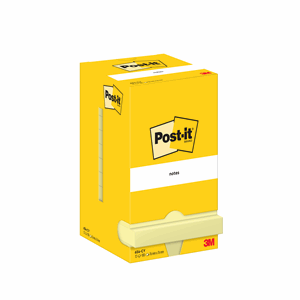 POST-IT 76X76MM GUL (12) NOTATBLOKK