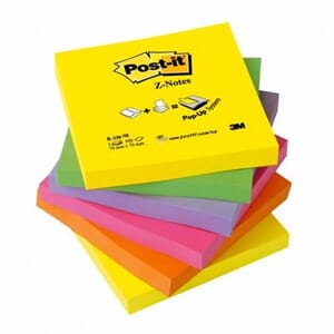 POST-IT  Z-NOTES SS NEON RAINBOW(6)
