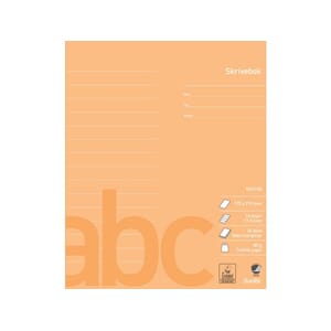 SKRIVEBOK BANTEX 17X21 80G 24BL 11,5MM LIN