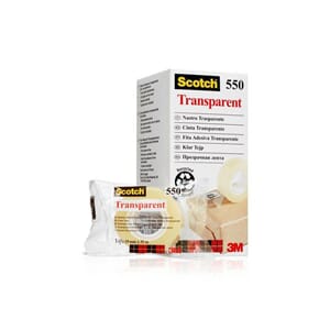 TAPE SCOTCH 550 19MMX33M TRANSPARENT 8RL