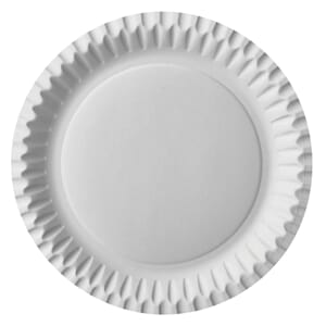 PAPPTALLERKEN Ø23CM UBL RUND HVIT (100)