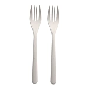 GAFFEL BIO-PP 18,5CM HVIT 50ST FLERGANGS