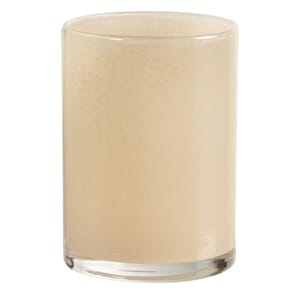 LYSHOLDER GLASS 115X85MM SILKY BEIGE