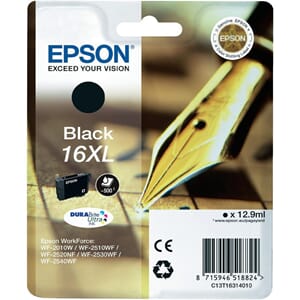 BLEKK EPSON 16XL SORT