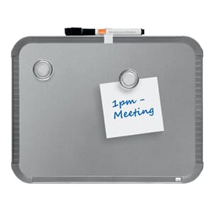 WHITEBOARDTAVLE NOBO SLIM-LINE 22X28CM SØLV