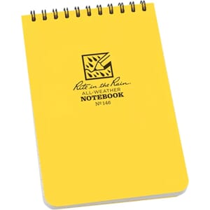 ALLVÆR SPIRALBLOKK PLASTCOVER GUL 780123
