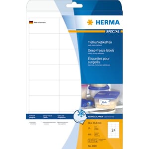 ETIKETT FOR FRYSEVARER 66X33,8MM (600) HERMA