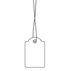 HENGEETIKETTER M/TRÅD 18X29 (200)