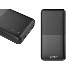 20.000 MAH SAVER POWERBANK, BLACK